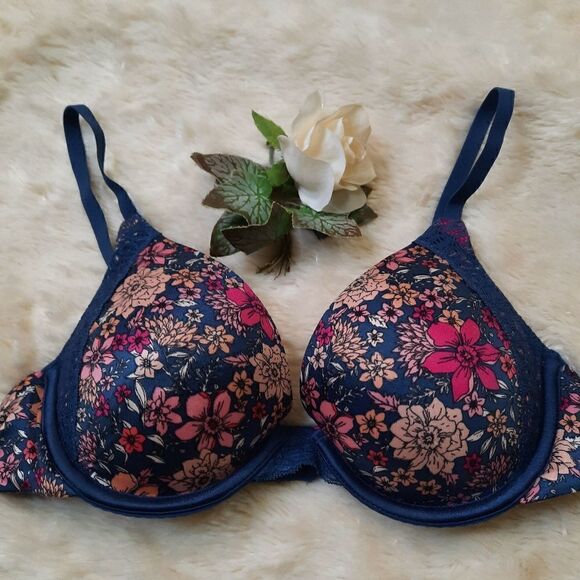 2/$20 MAIDENFORM Floral Bra 34B - Picture 1 of 5
